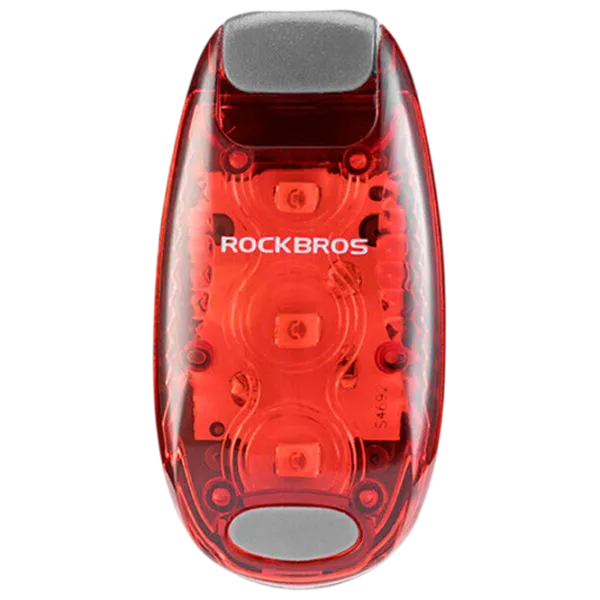 Lanterna bicicletei Rockbros Clip-On Tail Light Red Black photo 1