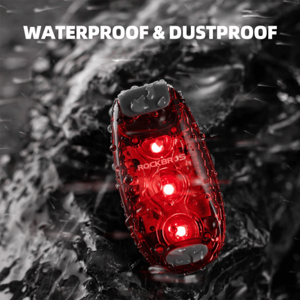 Lanterna bicicletei Rockbros Clip-On Tail Light Red Black photo 4