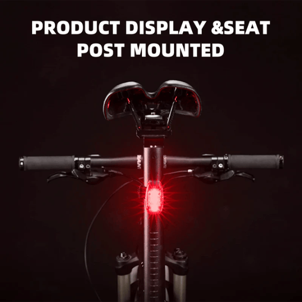 Lanterna bicicletei Rockbros Clip-On Tail Light Red Black photo 5