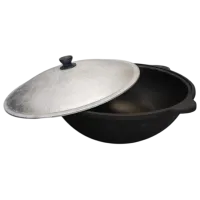 Котел Rishtan Uzbec WOK 16л / Чугун / Черный