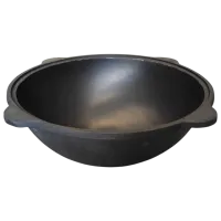Ceaun pentru grătar Rishtan Uzbec WOK 16l / Fontă / Black photo 4