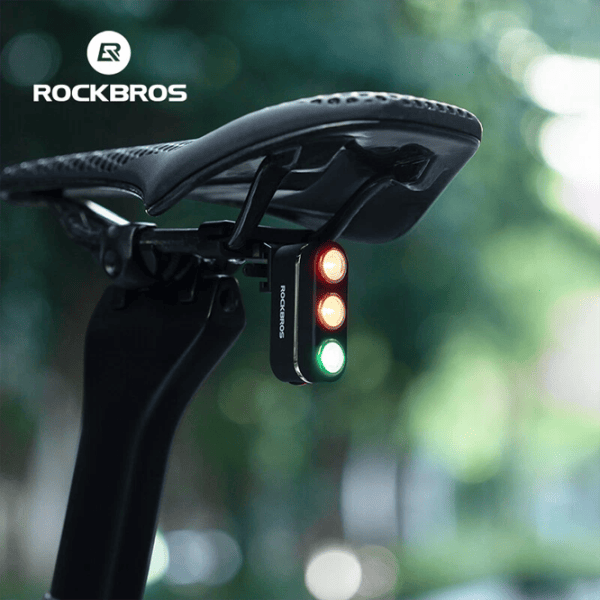 Велосипедный фонарь Rockbros Traffic Tail Light Brake Sense Черный Серый photo 5