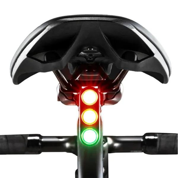 Велосипедный фонарь Rockbros Traffic Tail Light Brake Sense Черный Серый photo 6