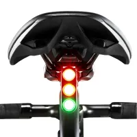 Lanterna bicicletei Rockbros Traffic Tail Light Brake Sense Black Gray photo 6