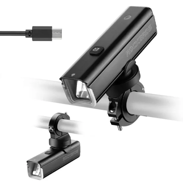 Велосипедный фонарь Rockbros RHL1500 Черный Серый photo 2