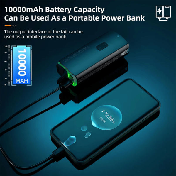 Велосипедный фонарь Rockbros RHL 3000LM Черный Серый photo 5