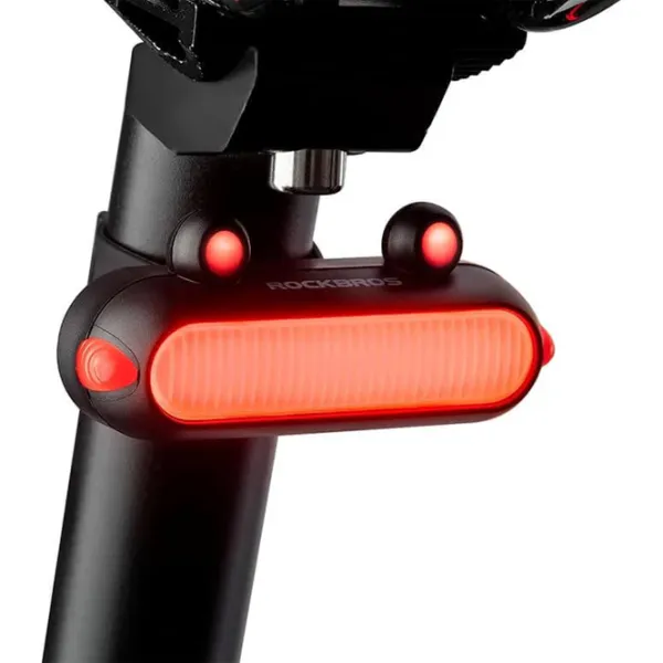 Велосипедный фонарь Rockbros Frog Tail Light Черный Синий photo 2