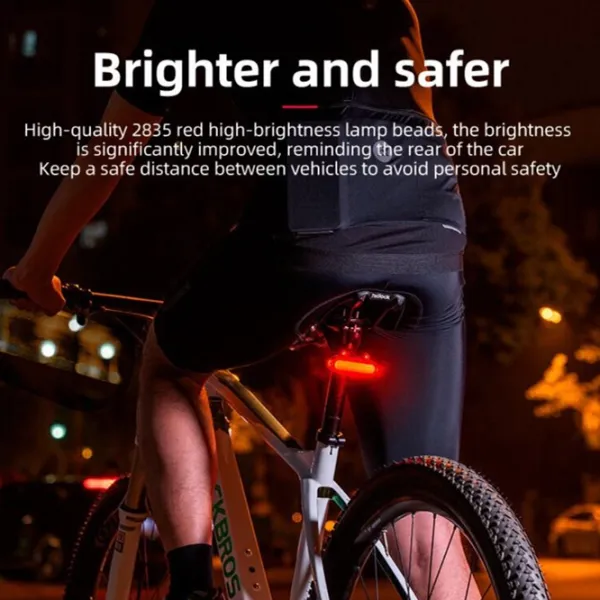 Велосипедный фонарь Rockbros Frog Tail Light Черный Синий photo 3