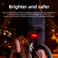 Lanterna bicicletei Rockbros Frog Tail Light Black Blue photo 3