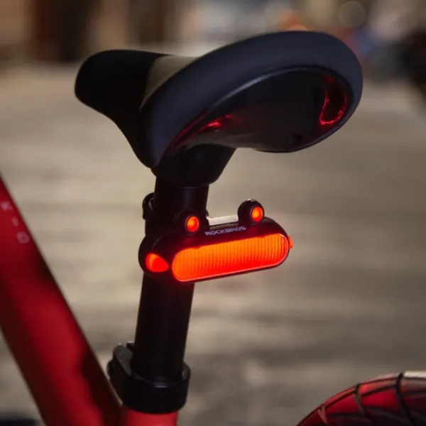 Велосипедный фонарь Rockbros Frog Tail Light Черный Синий photo 4