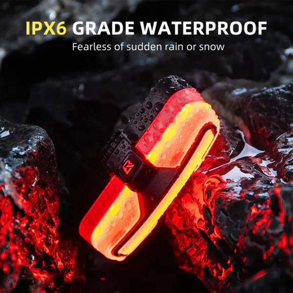 Велосипедный фонарь Rockbros Tail Light Brake Sense Черный Красный photo 2