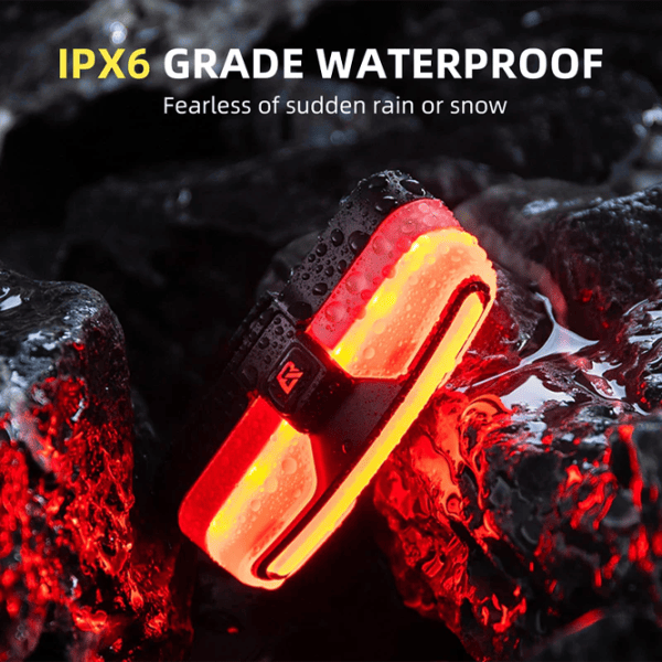 Велосипедный фонарь Rockbros Tail Light Brake Sense Черный Красный photo 2