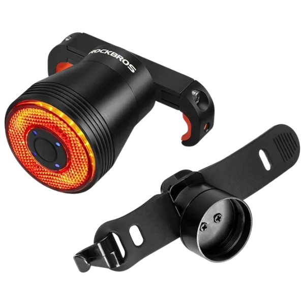 Велосипедный фонарь Rockbros Q5 Tail Light Brake sensor Черный Красный photo 1