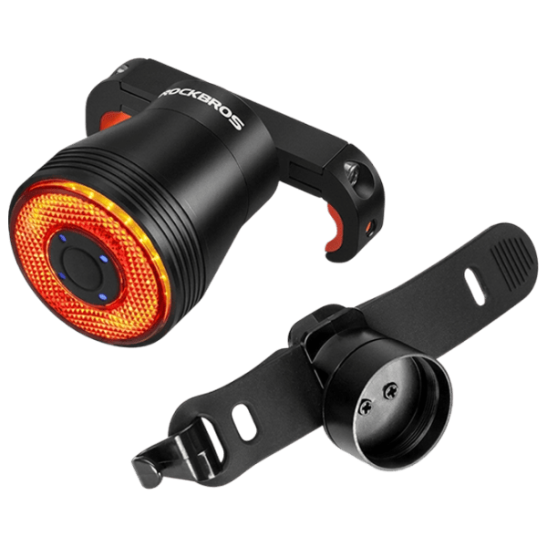 Велосипедный фонарь Rockbros Q5 Tail Light Brake sensor Черный Красный photo 1