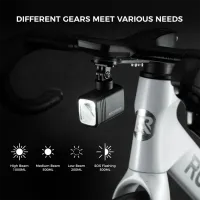 Lanterna bicicletei Rockbros M6 1000LM Black Gray photo 5