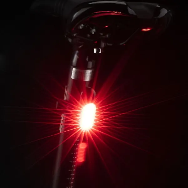 Lanterna bicicletei Rockbros COB Mini Tail Light Black Multicolor photo 5