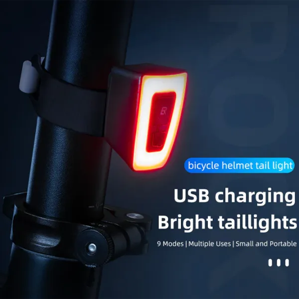 Велосипедный фонарь Rockbros Warning Tail Light Черный White photo 3