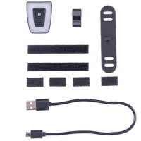 Lanterna bicicletei Rockbros Warning Tail Light Black White photo 4