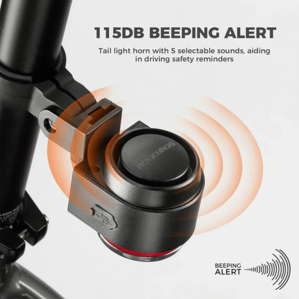 Велосипедный фонарь Rockbros A8Pro Tail Light Черный Серый photo 6