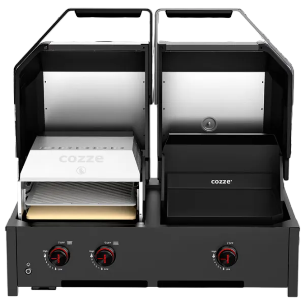 Grătar Cozze Quattro 900 3 Burner Combo 4in1 90452 Gaz / Portabil photo 3