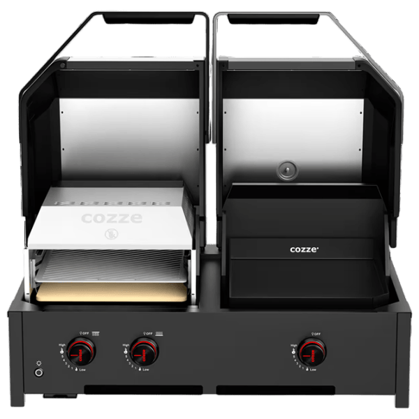 Grătar Cozze Quattro 900 3 Burner Combo 4in1 90452 Gaz / Portabil photo 3