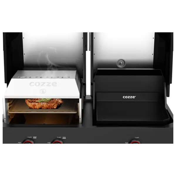 Grătar Cozze Quattro 900 3 Burner Combo 4in1 90452 Gaz / Portabil photo 8