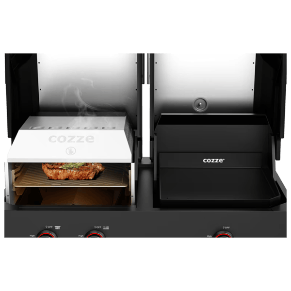 Grătar Cozze Quattro 900 3 Burner Combo 4in1 90452 Gaz / Portabil photo 8