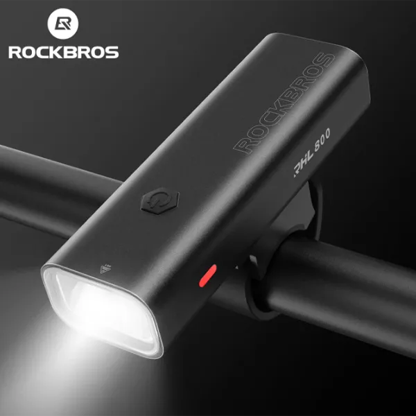 Велосипедный фонарь Rockbros RHL 800LM Черный Серый photo 2
