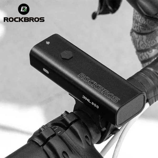 Велосипедный фонарь Rockbros RHL 800LM Черный Серый photo 8