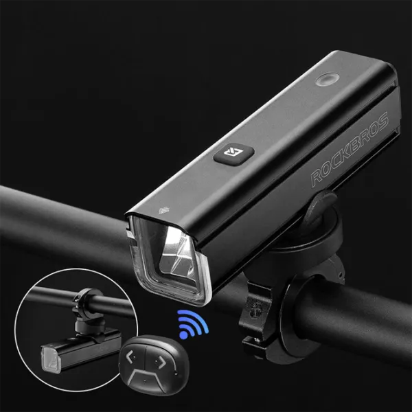 Велосипедный фонарь Rockbros RHL1500 Bike Light Черный Серый photo 2