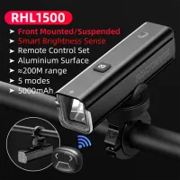 Lanterna bicicletei Rockbros RHL1500 Bike Light Black Gray photo 3