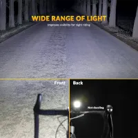 Lanterna bicicletei Rockbros RHL1500 Bike Light Black Gray photo 4