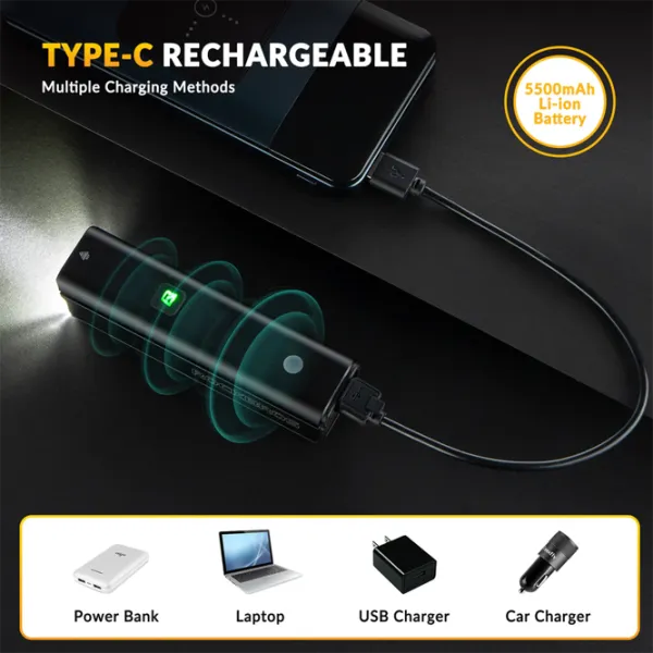 Велосипедный фонарь Rockbros RHL1500 Bike Light Черный Серый photo 8