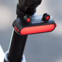 Lanterna bicicletei Rockbros Frog Tail RFL01 Black Gray photo 2