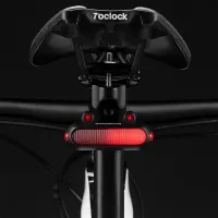 Lanterna bicicletei Rockbros Frog Tail RFL01 Black Gray photo 3
