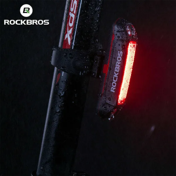 Велосипедный фонарь Rockbros Bike Tail Light Черный Серый photo 3