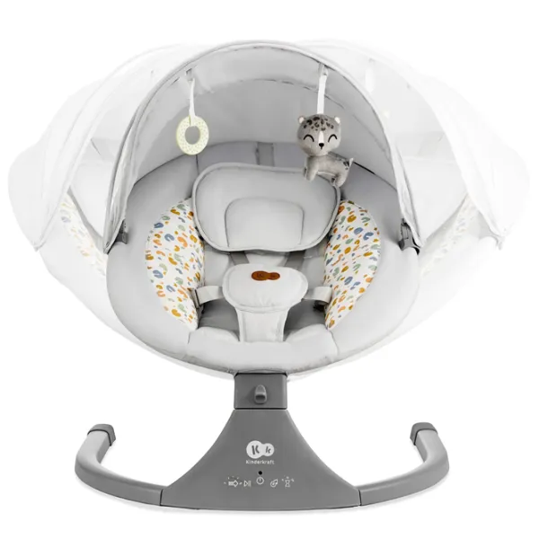 Leagăn pentru bebeluși KinderKraft Lumi 2 (KBLUMI02LGR0000) 9 kg/ Gray photo 4