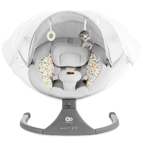 Leagăn pentru bebeluși KinderKraft Lumi 2 (KBLUMI02LGR0000) 9 kg/ Gray photo 4