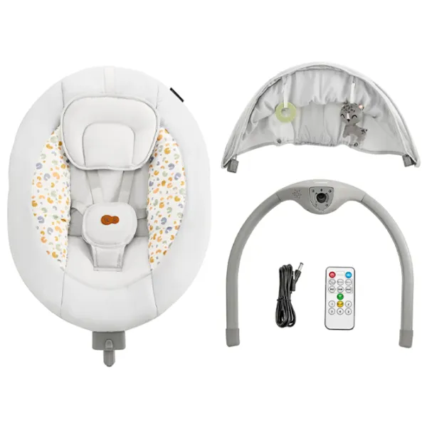 Leagăn pentru bebeluși KinderKraft Lumi 2 (KBLUMI02LGR0000) 9 kg/ Gray photo 5