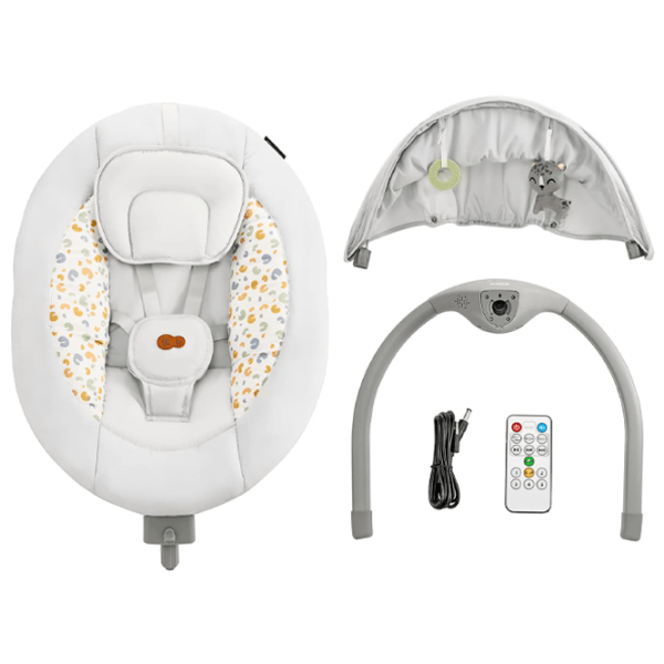 Leagăn pentru bebeluși KinderKraft Lumi 2 (KBLUMI02LGR0000) 9 kg/ Gray photo 5