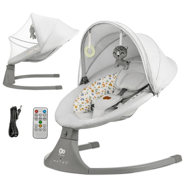 Leagăn pentru bebeluși KinderKraft Lumi 2 (KBLUMI02LGR0000) 9 kg/ Gray photo 6