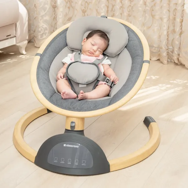 Leagăn pentru bebeluși Kikka Boo Ashlee 2025 (31005010071) 3.3 kg/ Dark Gray photo 5