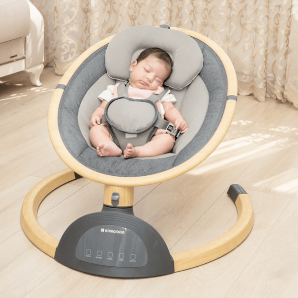 Leagăn pentru bebeluși Kikka Boo Ashlee 2025 (31005010071) 3.3 kg/ Dark Gray photo 5