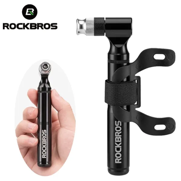 Насос велосипедный Rockbros JG-PB-11 Черный Серый photo 2