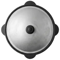 Ceaun pentru grătar Rishtan Uzbec WOK 12l / Fontă / Black photo 3