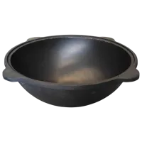 Ceaun pentru grătar Rishtan Uzbec WOK 12l / Fontă / Black photo 4