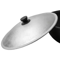 Ceaun pentru grătar Rishtan Uzbec WOK 12l / Fontă / Black photo 6