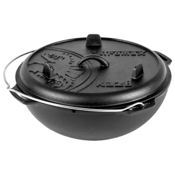 Ceaun pentru grătar Petromax Kazan 8l / Fontă / Black photo 1