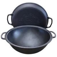 Ceaun Maysternya Uzbec WOK 12l / Fontă / Black photo 2