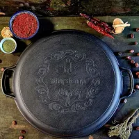 Ceaun Maysternya Uzbec WOK 12l / Fontă / Black photo 3